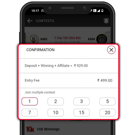 Choose Contests on Famous11