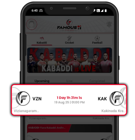 Select Teams for Cricket Contests on fantasy app